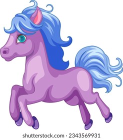 A cheerful cartoon illustration of an adorable unicorn
