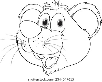 A cheerful cartoon mouse with a big smile on its face