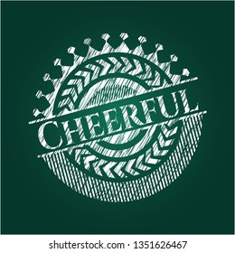 Cheerful with chalkboard texture