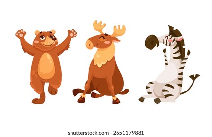Cheerful and Charming Animal Characters Rendered in a Pixel Art Style for Everyone to Enjoy