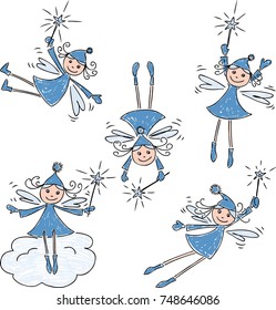 Cheerful christmas elves