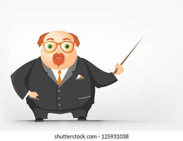 Cheerful Chubby Man