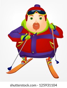 Cheerful Chubby Man