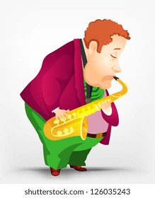 Cheerful Chubby Man