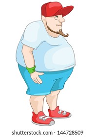 Cheerful Chubby Man