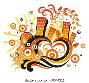 Cheerful city.