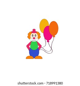 cheerful clown
