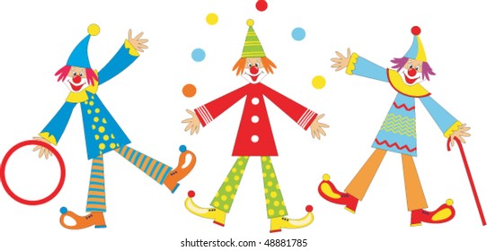 Cheerful clowns