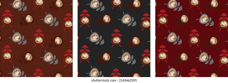 Fröhliches Farbmuster auf dunklem, mehrfarbigem Hintergrund. Ideal zum Bedrucken von Kinderbekleidungsstoffen und anderen Dingen.