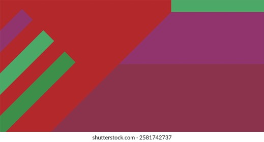 Cheerful colored geometric background with an arrangement of simple geometric shapes