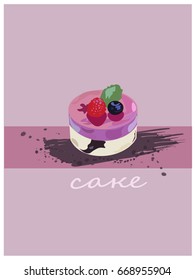 Cheerful colorful cakes for a holiday