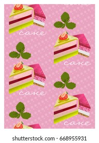 Cheerful colorful cakes for a holiday