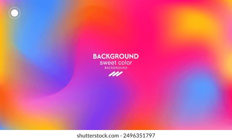 cheerful colorful gradient abstract wave background. Minimalist pastel colors