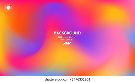 cheerful colorful gradient abstract wave background. Minimalist pastel colors