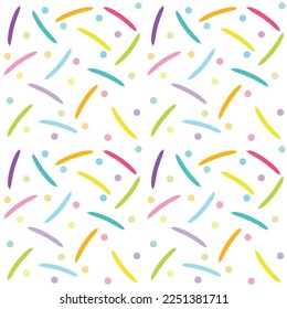 Cheerful and Colorful Seamless Pattern Design