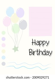 cheerful and colorful template or background with soft color pastel for social media, invitation cards, birthday cards, etc.