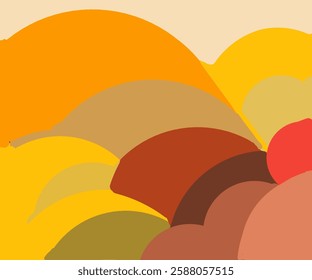 Cheerful colorful wallpaper illustration design