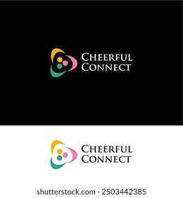 Cheerful Connect logo design ideas business name editable vector template  royalty free image