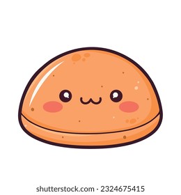 Cheerful cookiee design over white