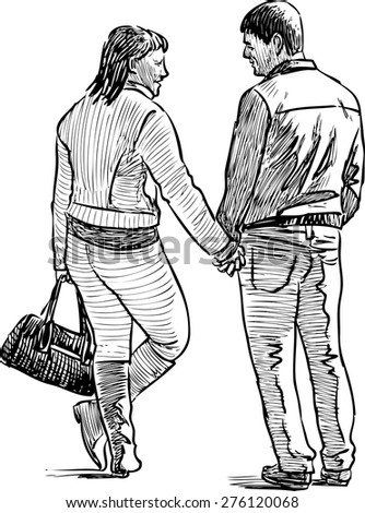 cheerful couple
