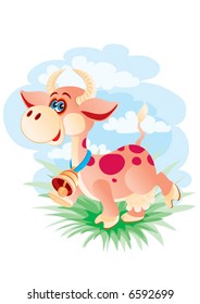 The cheerful cow