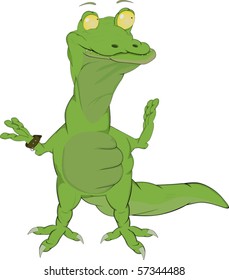Cheerful crocodile