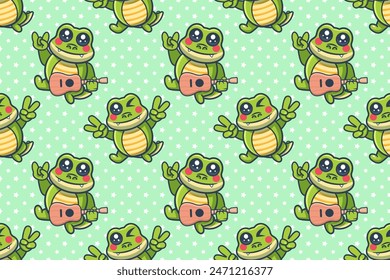 cheerful crocodile  animal character seamless pattern vector illustration background 