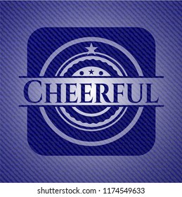 Cheerful with denim texture