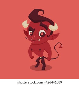 Cheerful Devil cartoon character, Halloween