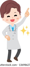 a cheerful doctor