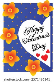 A cheerful and festive Valentine's Day greeting card.

