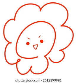 Cheerful flower stamp vector for praising students!Perfect for worksheets,notebooks,classroom boards,and cheerful communication tools.