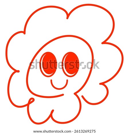 Cheerful flower stamp vector for praising students!Perfect for worksheets,notebooks,classroom boards,and cheerful communication tools.