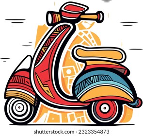 cheerful and fun means of transport