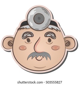Cheerful funny doctor