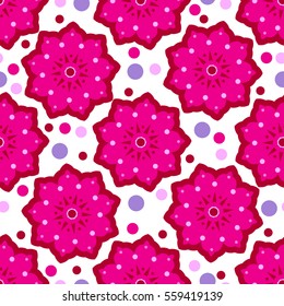 Cheerful gingerbread. Abstract seamless pattern. For the design and decoration background, wallpaper, packaging, fabrics, textiles.
