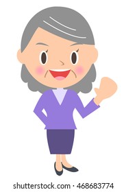 Cheerful granny