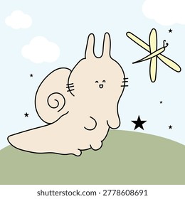 A cheerful hand drawn