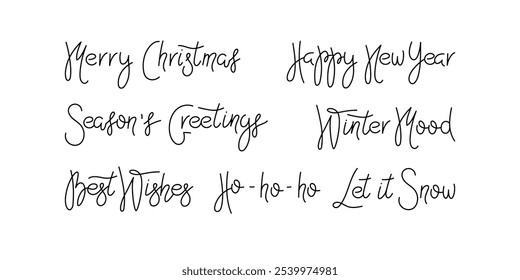 Cheerful handwritten message wishing everyone happy holidays in a festive style