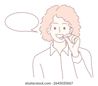 A cheerful and happy character holding a talking speech bubble, excited to share a message or vibrant idea with all