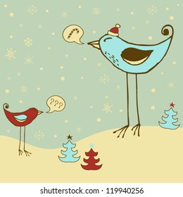 Cheerful holiday card