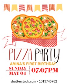 2,983 Pizza party invitation Images, Stock Photos & Vectors | Shutterstock