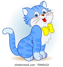 Cheerful kitten