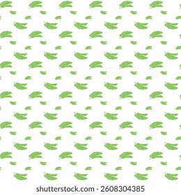 Cheerful Leaf Mix Seamless Vector Pattern Design