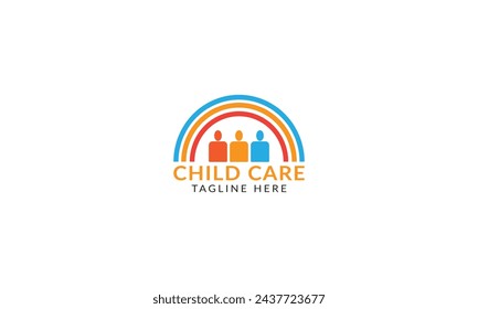 Cheerful logo design evoking laughter and imagination, reflecting a nurturing environment.