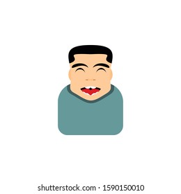 cheerful man icon vector illustration