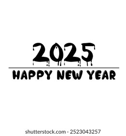 Cheerful New Year 2025 text plan. Front of business journal for 2025 new year with wishes. Blissful New Year 2025 Plan Layout. Present day Plan for Schedules, Greeting, Hello Card, and Occasions plan