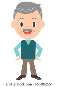 Cheerful old man