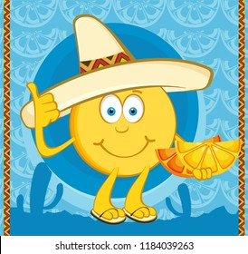 cheerful orange illustration