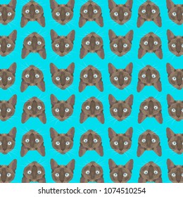 Cheerful pattern with cats